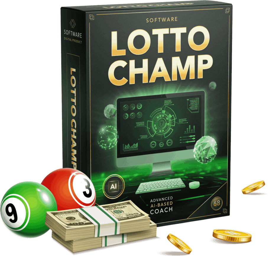 lotto champ with pool ball and cash